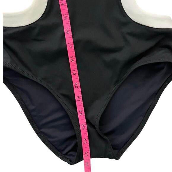 Staud Sea Swimsuit Womens S Black/White Dolce One Piece Side Cutout NWT - Picture 10 of 14